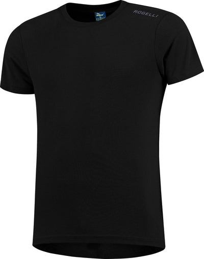 Rogelli promo hardloopshirt heren - korte mouwen - zwart - xl