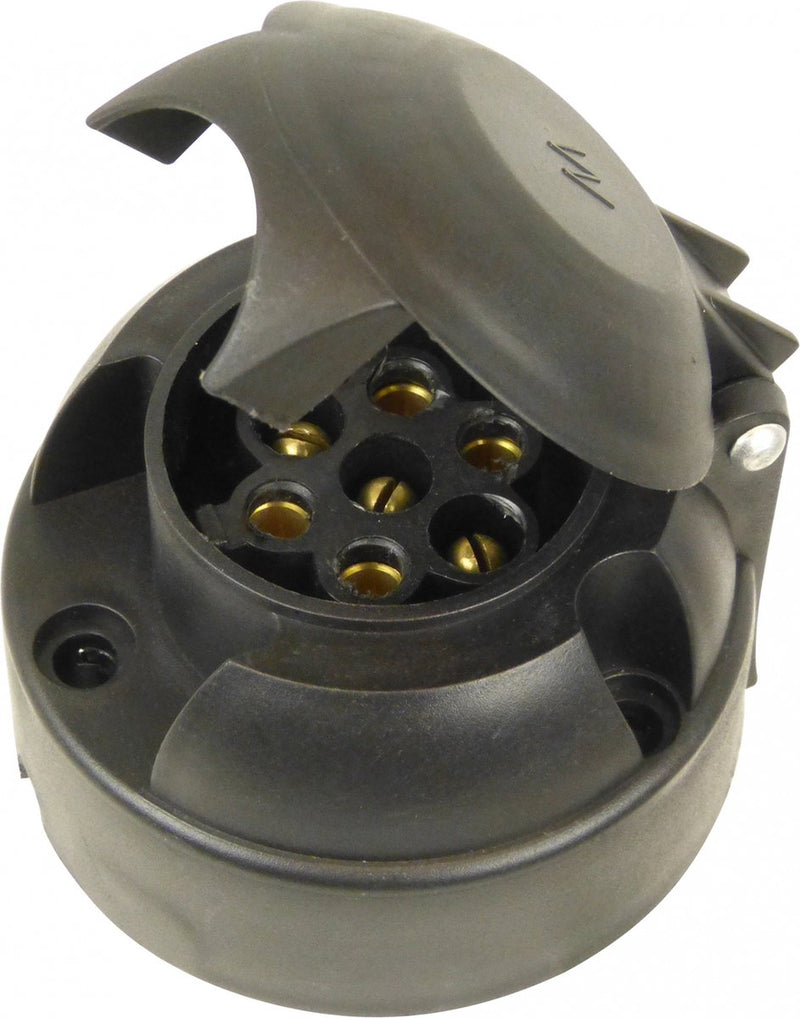 Carpoint stekkerdoos 7-polig 6cm - zwart