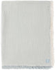 Jollein deken ledikant 120x120cm - fringe stripe sea green ivory - gots