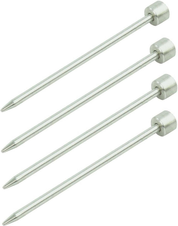 Proplus set van 4 rotspennen 15 cm – platte kop voor tent en voortent – aluminium tentharingen – aluminium