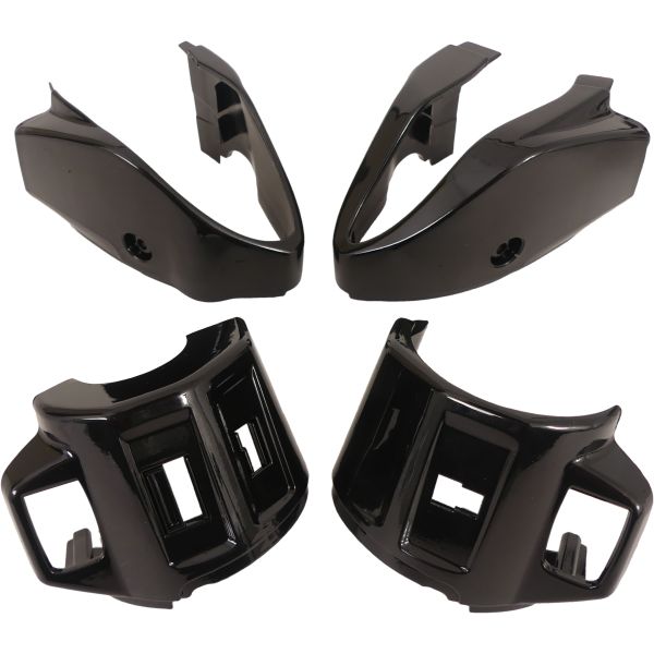 Edge coverset voor stuurschakelaar links + rechts - vespa primavera sprint - glanzend zwart