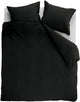 Ambiante cotton uni dekbedovertrek - effen - lits-jumeaux - 240x200 220 - zwart