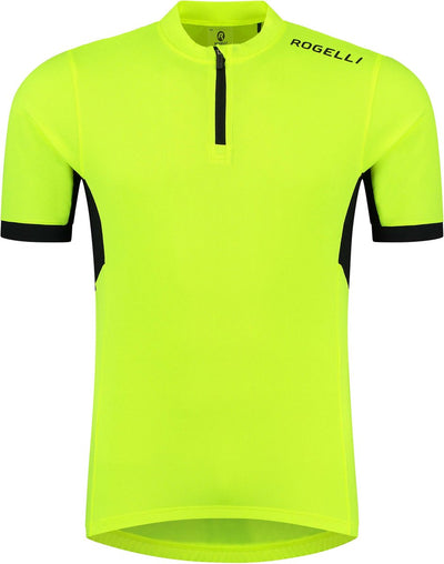 Rogelli core fietsshirt heren - korte mouwen - zwart fluorgeel - 4xl