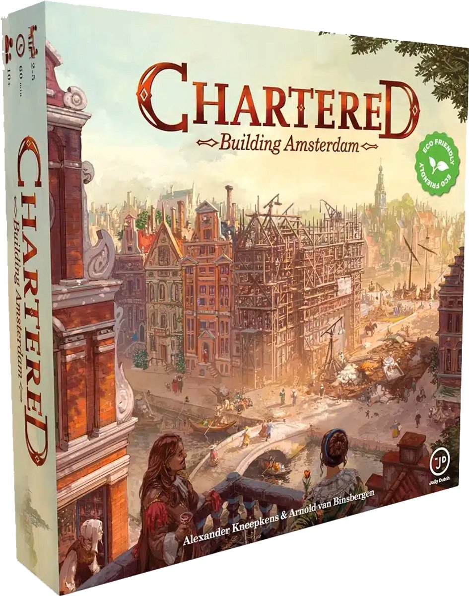 Jolly dutch chartered: building amsterdam - bordspel voor 2-6 spelers - 10+ jaar