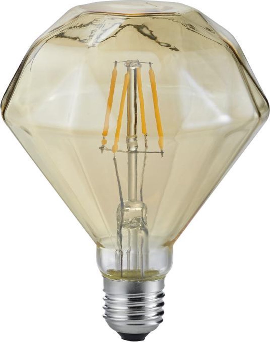 Trio diamant - lichtbronnen - amber - incl. 1x e27 4 w -