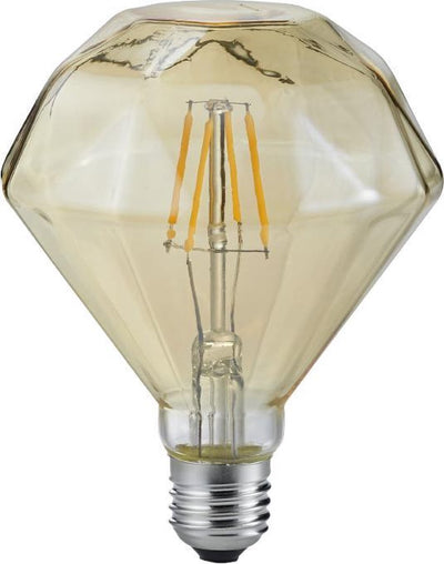 Trio diamant - lichtbronnen - amber - incl. 1x e27 4 w -