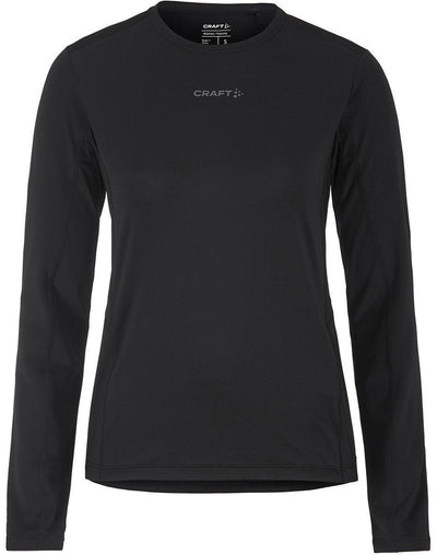 Craft adv essence ls tee 2 w dames sportshirt - zwart