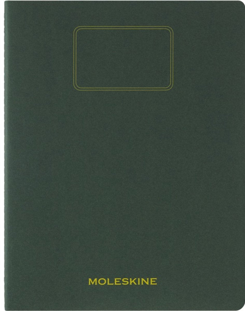 Moleskine schrift student xxl - zachte kraft - blanco - mirte groen
