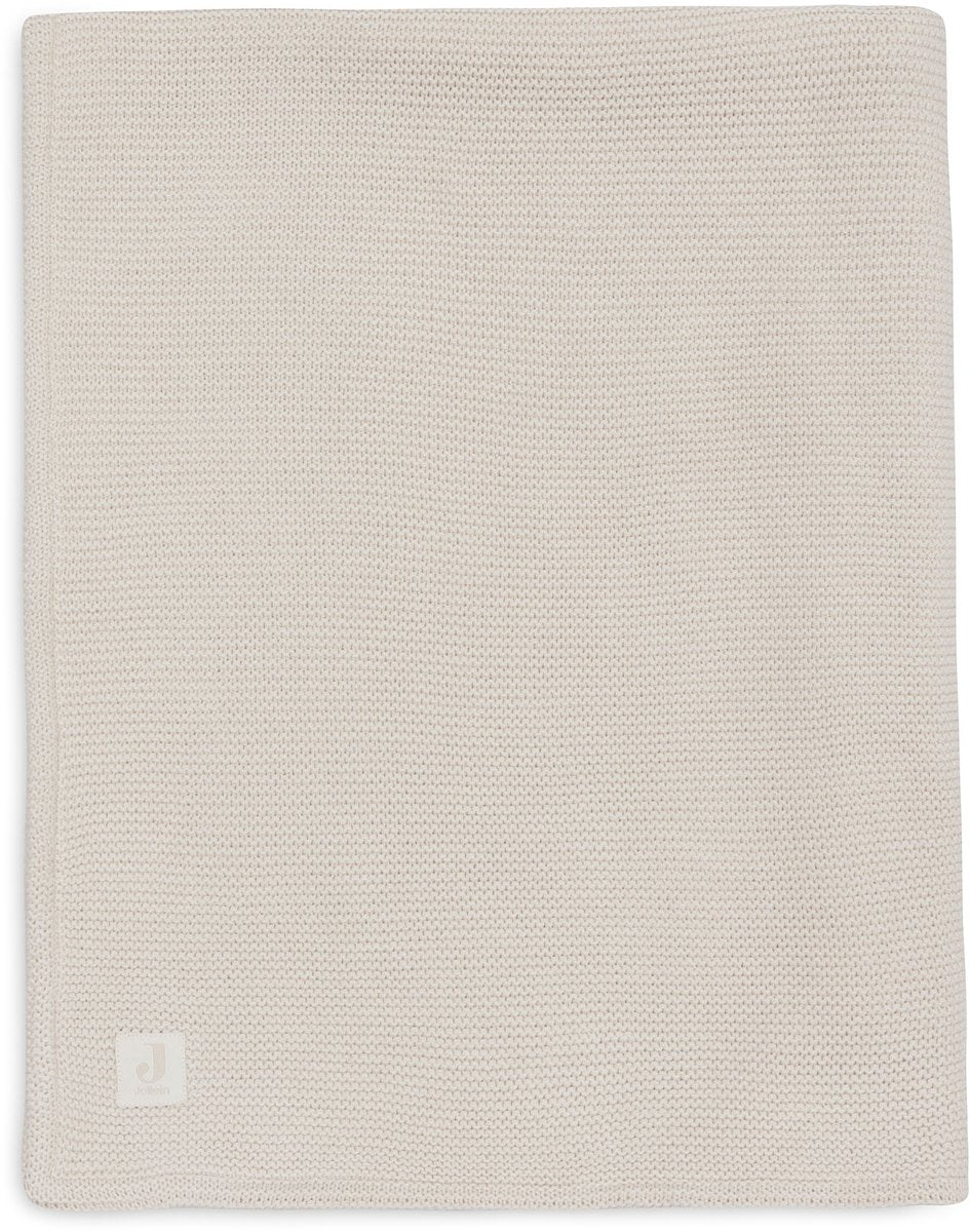 Jollein baby deken wieg - 75x100cm - basic knit - oatmeal velvet