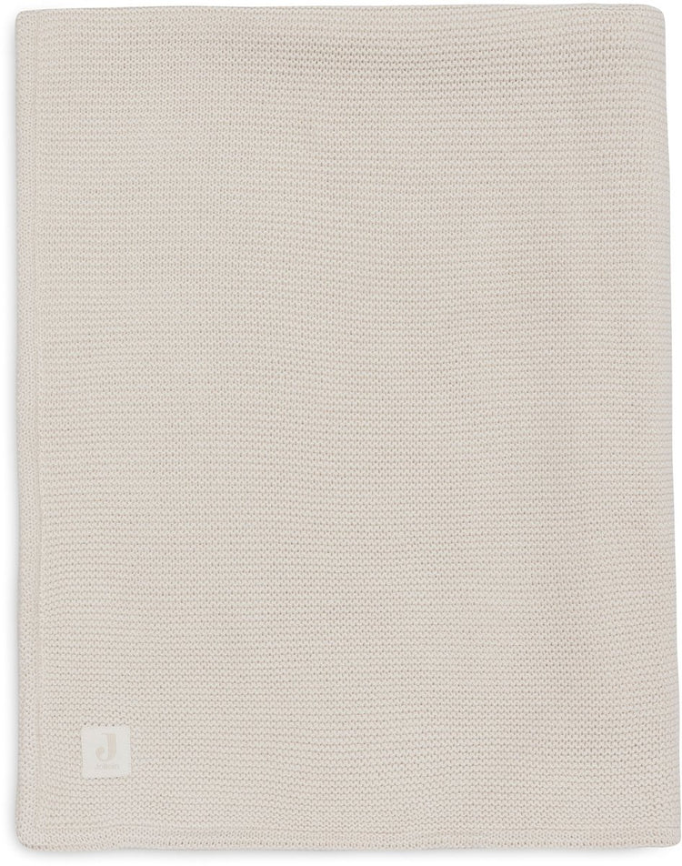 Jollein baby deken wieg - 75x100cm - basic knit - oatmeal velvet
