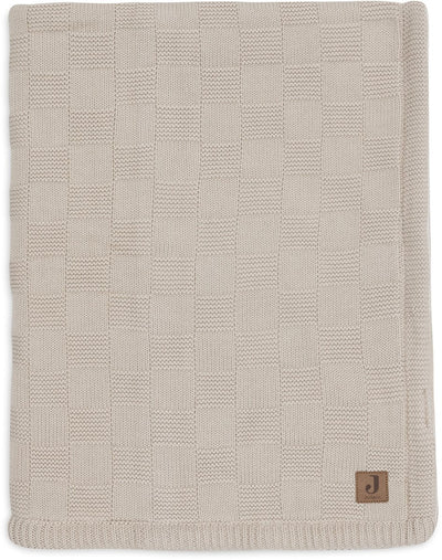 Jollein baby deken ledikant - 100x150cm - box knit - warm sand velvet