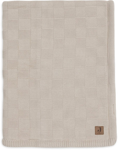 Jollein baby deken wieg - 75x100cm - box knit - warm sand velvet