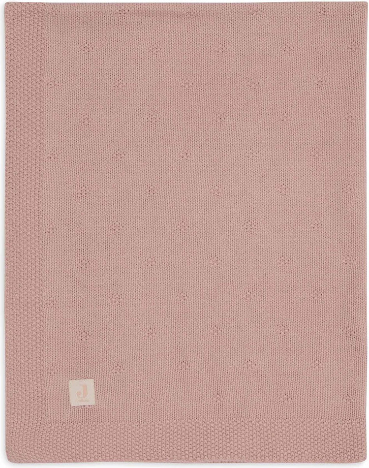 Jollein - deken ledikant 100x150cm - dekentje baby - cosy knit wild rose