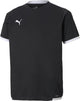 Puma teamliga jersey jr unisex sportshirt - black- white