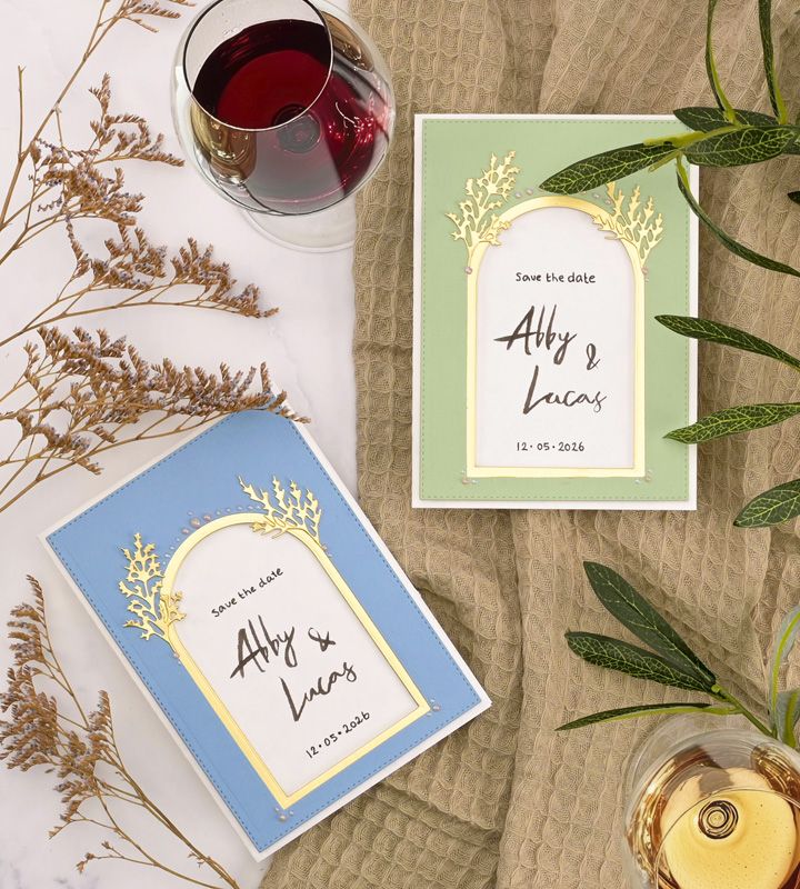 Tonic studios • mirror card satin a4 x5 honey gold