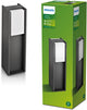 Philips led philips bridge sokkellamp - antraciet - klein