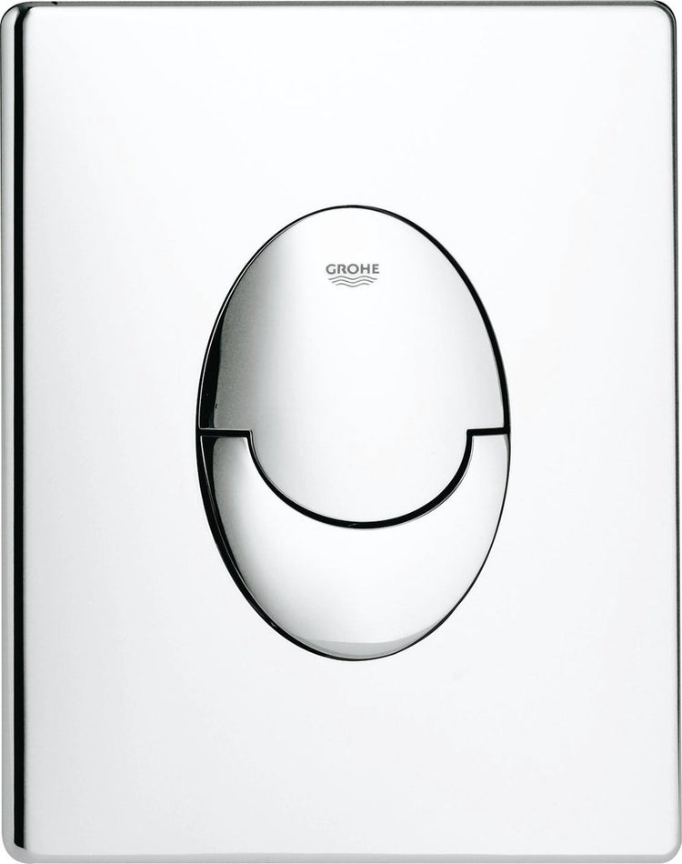 Grohe skate air bedieningspaneel toilet - verticaal - dual flush - kunststof - chroom