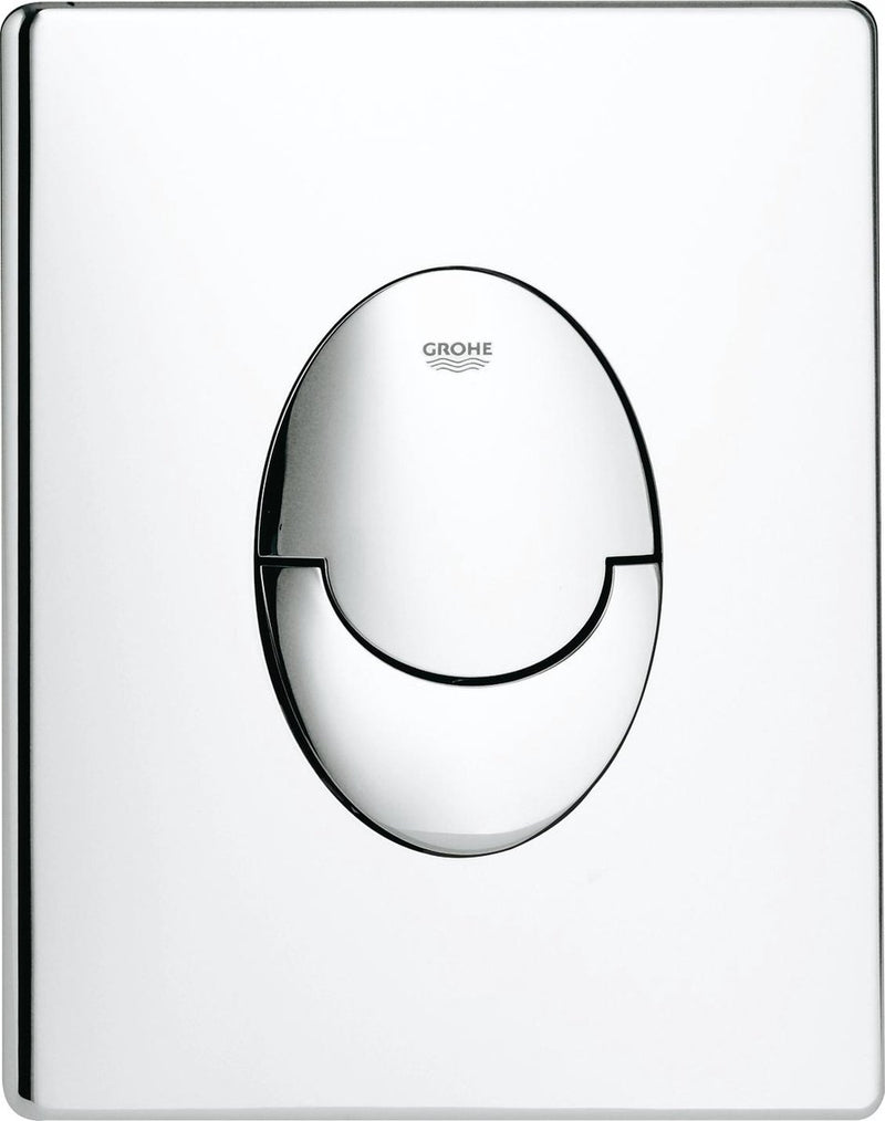 Grohe skate air bedieningspaneel toilet - verticaal - dual flush - kunststof - chroom