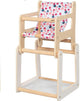 Goki poppenkinderstoel met tafel, 2in1. 3+