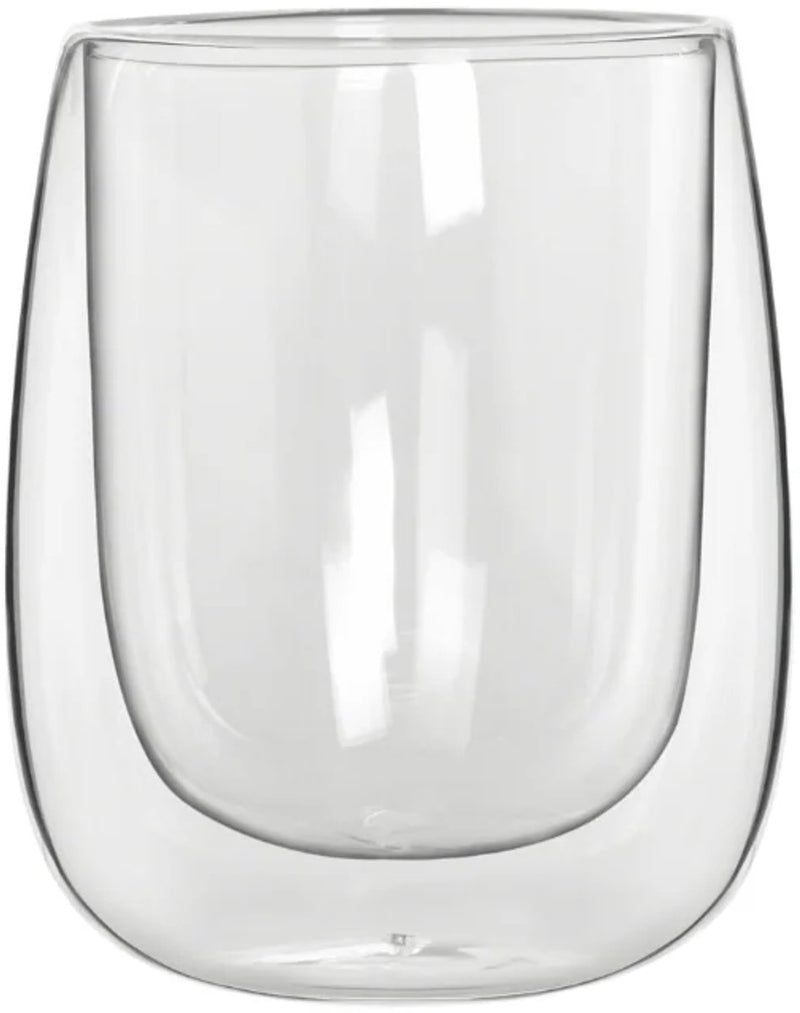 Bialetti verona dubbelwandige glazen 250 ml – set van 2 – borosilicaatglas – koffie- en theeglazen – vaatwasserbestendig