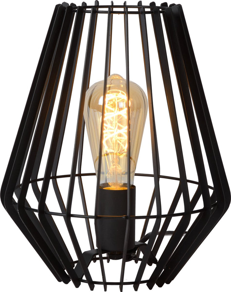 Lucide reda - tafellamp - 1xe27 - zwart