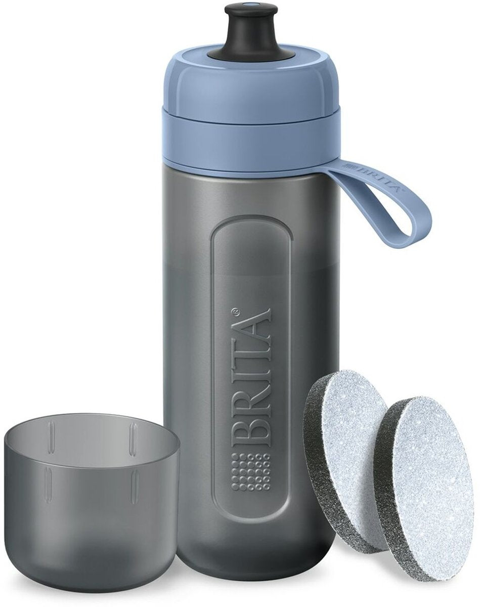 Brita active waterfilterfles zilver