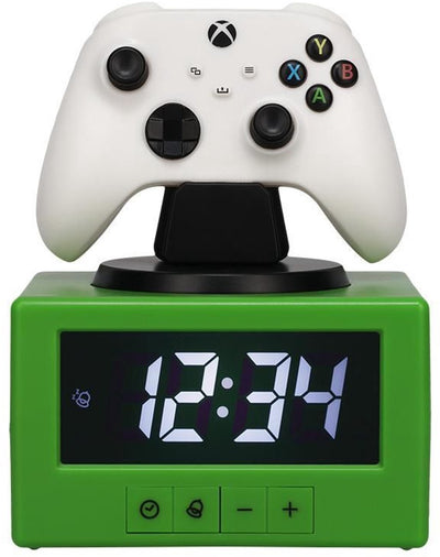 Paladone xbox controller digitale wekker met nachtlampfunctie, officieel gelicentieerde gaming slaapkamerdecoratie voor kinderen, volwassenen, jongens, mannen, cadeaus voor gamers -