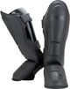 Super pro combat gear lederen scheenbeschermer guardian grijs extra large
