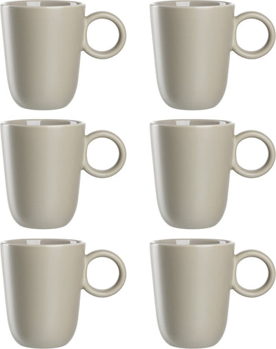 Leonardo roma mok 400ml beige - set 6