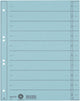 Leitz staffeltabblad karton - beschrijfbare tabs, 2 4-rings - voor ordners en ringbanden - lichtblauw