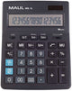 Maul bureaurekenmachine mxl 16 lcd-scherm 1-regelig, 16 cijfers solar batterij 20.5 x 15.5 x 3.5 cm zwart