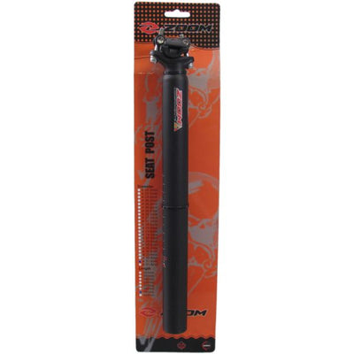 zadelpen vast patent 27.2 x 350 mm aluminium matzwart