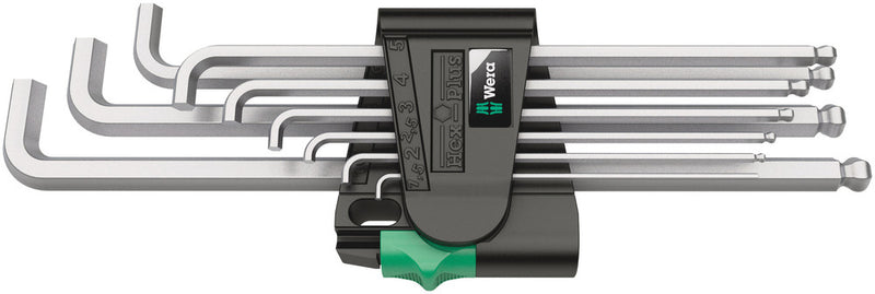 Wera inbussleutelset 950 9 hex-plus 4 (chroom, 9-delig)
