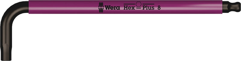 Wera 950 spkl stiftsleutel multicolour, metrisch, blacklaser, hex-plus, 3.0 mm - 1 stuk(s) - 05022606001