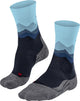 Falke tk2 anti-blaar dik wol functioneel materiaal wandelsokken dames blauw - maat 35-36