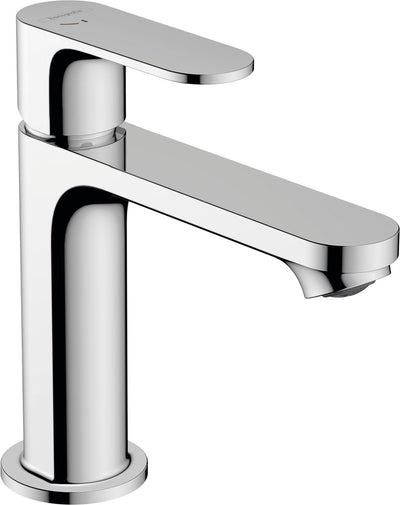 Hansgrohe rebris s - wastafelmengkraan - ééngreeps bediening - coolstart energiebesparend - met trekwaste - 110mm maat - chroom