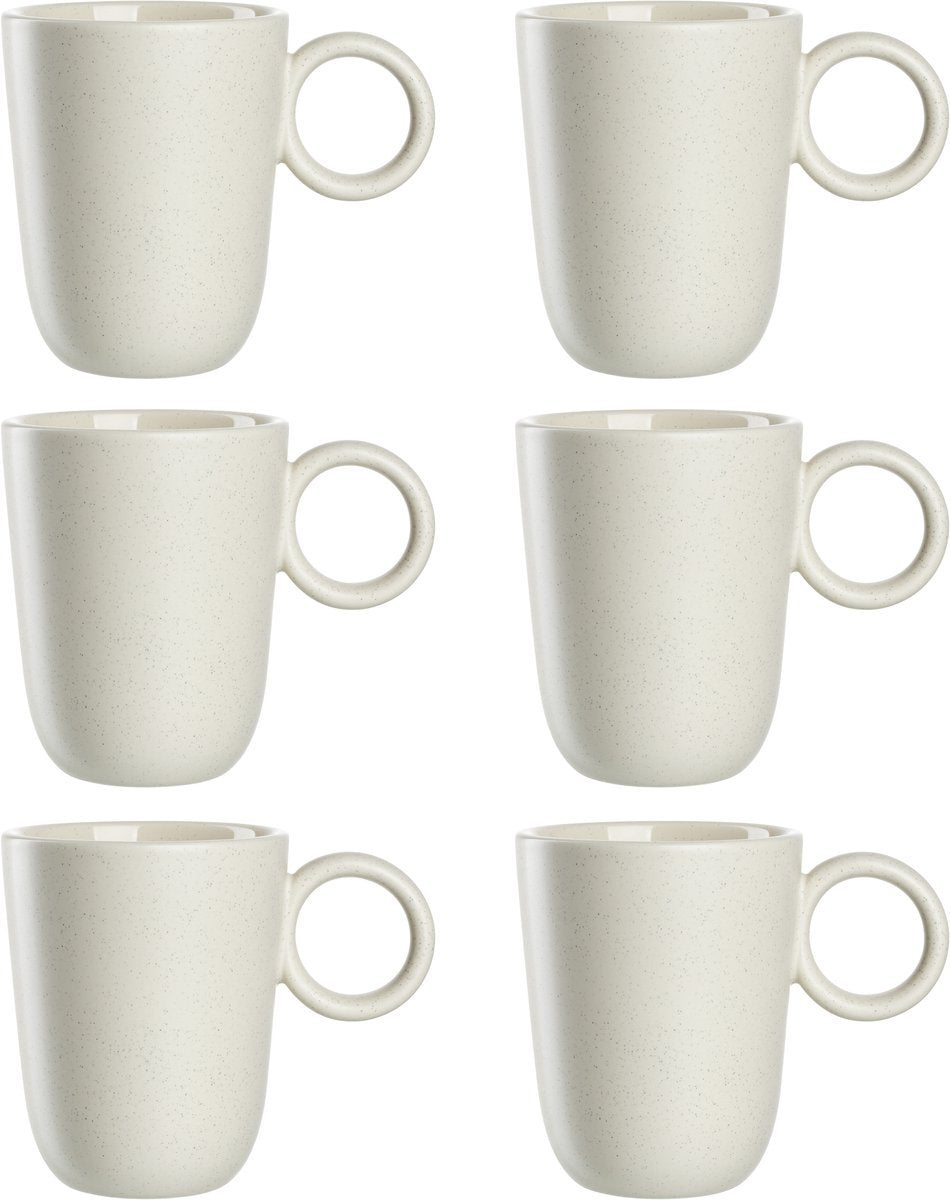 Leonardo roma mok 400ml creme - set 6