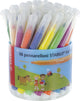 Stabilo trio jumbo - viltstift - robuuste xl-punt - 12 kleuren - plastic koker met 48 stuks
