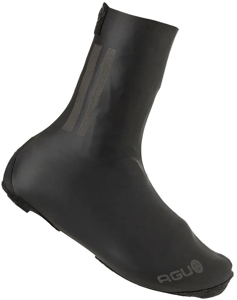 Agu raceday - fietsoverschoenen - wind- en waterdicht - 29 cm hoog - zonder rits - getapete naden - zwart - m