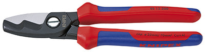 Knipex kabelschaar met dubbele snijkanten 9512200 kniptang (rood blauw)