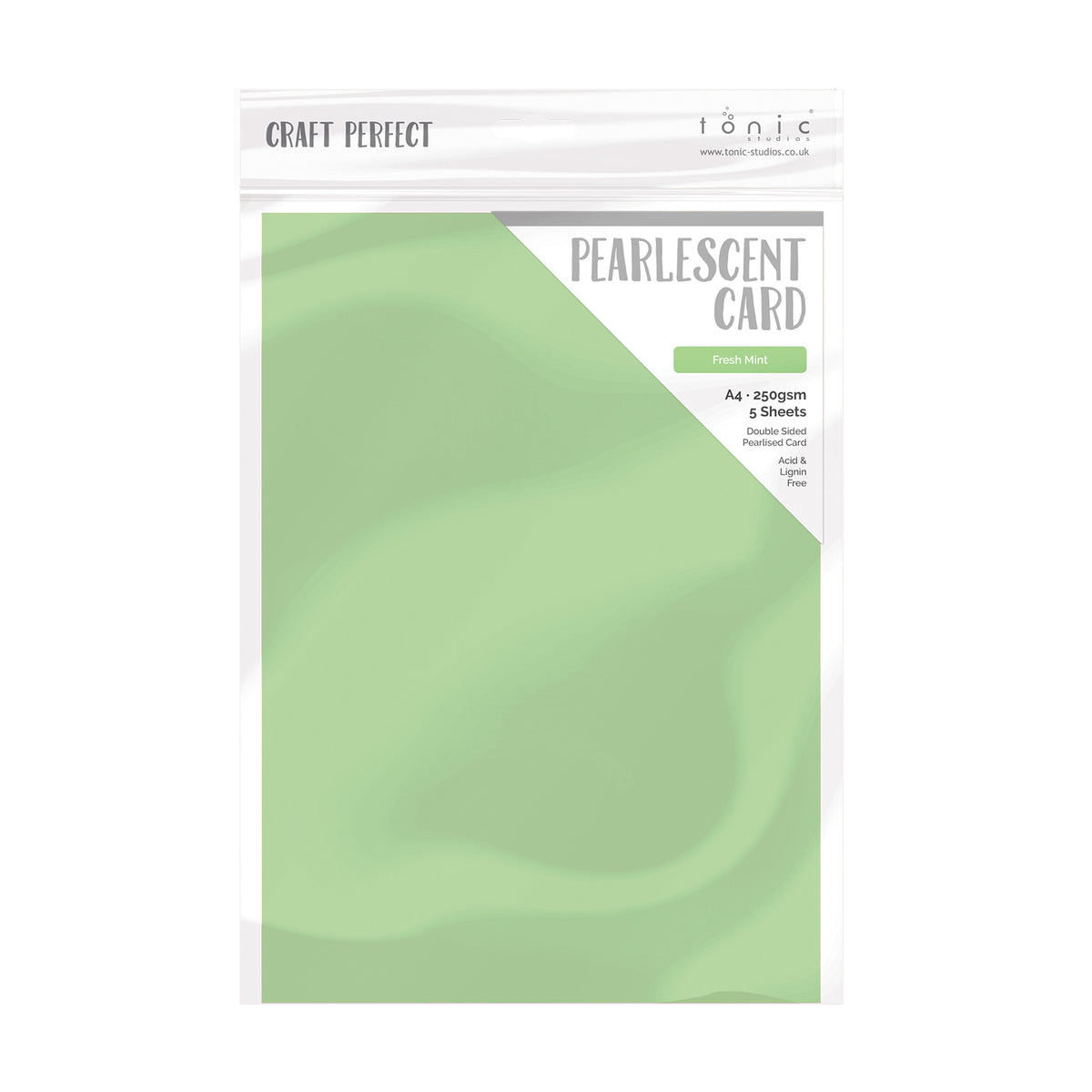 Craft perfect by tonic studios craft perfect • parelmoer kaart fresh mint