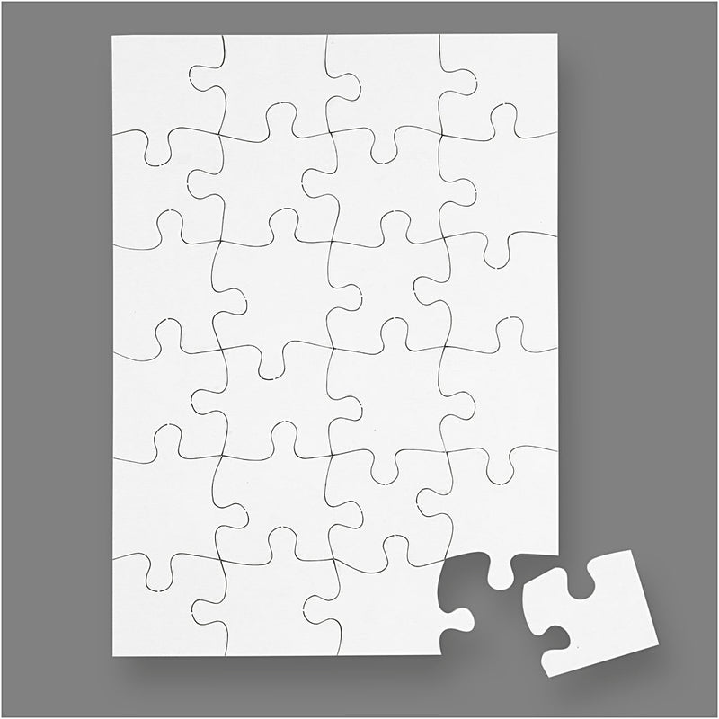Creativ company https: www.cchobby.nl puzzel-afm-15x21-cm-wit-24-delen-16-stuk-1-doos