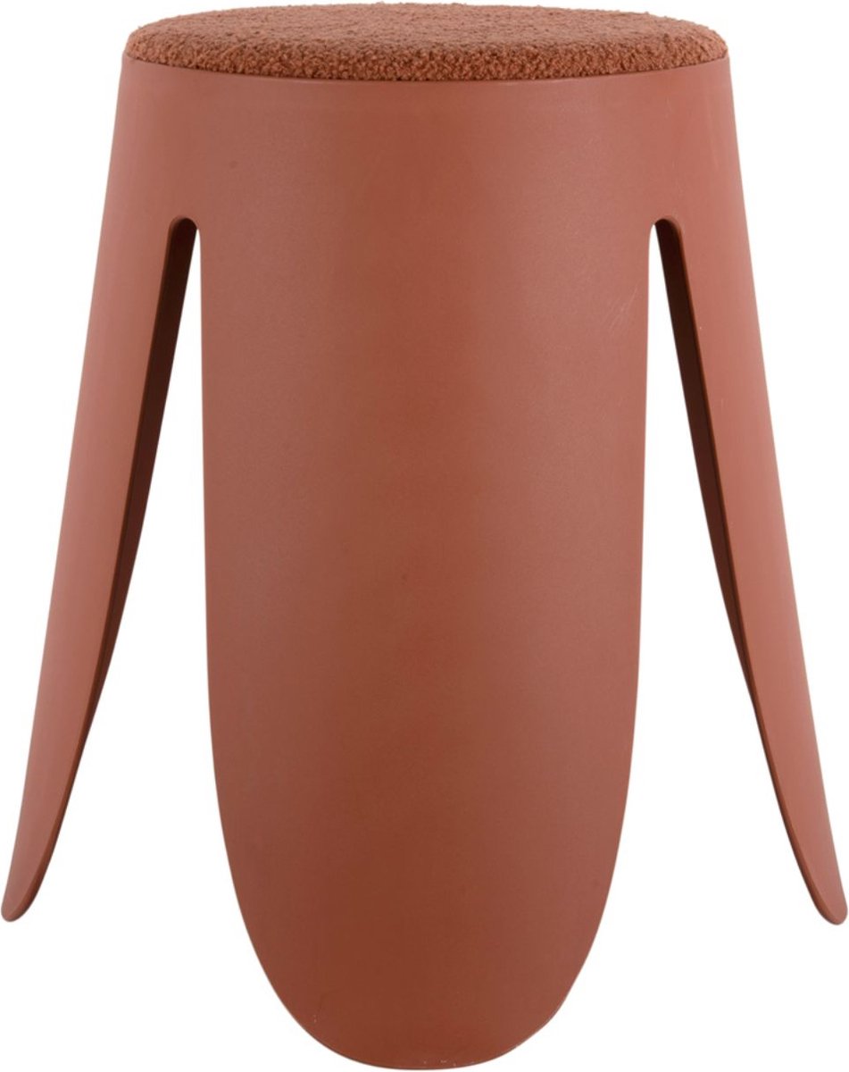 Leitmotiv kruk savor - oranje - ø44cm - modern
