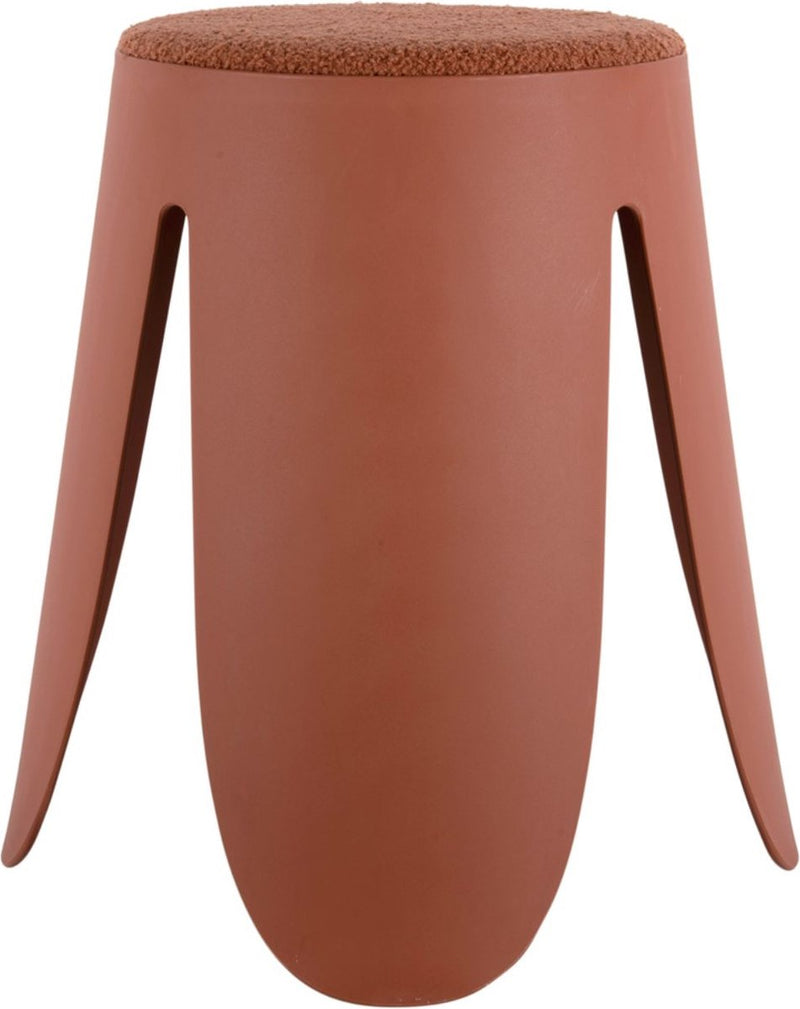 Leitmotiv kruk savor - oranje - ø44cm - modern