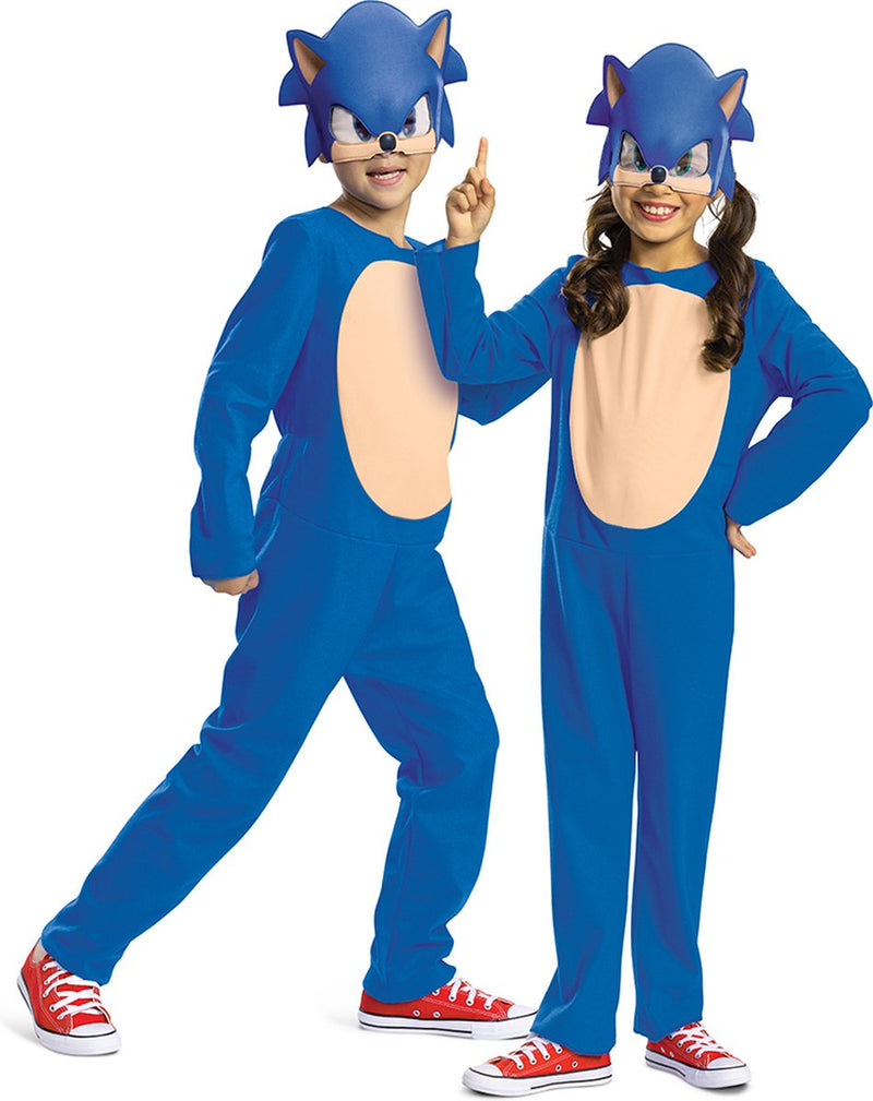 Disguise sonic movie 3 (sega), sonic movie fancy dress (2024) intl, maat xs (3t-4t jaar), kind xs