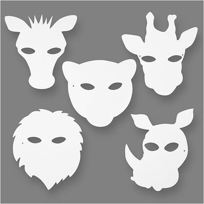 Creotime https: www.cchobby.nl jungledierenmaskers-h-22-5-25-cm-b-20-5-22-5-cm-230-gr-wit-16-stuk-1-doos