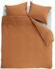 Ambiante cotton uni dekbedovertrek - effen - lits-jumeaux xl - 260x200 220 cm - oranje
