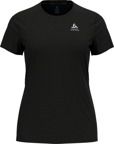 Odlo essential flyer hardloopshirt - vrouwen - zwart - l