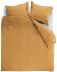 Ambiante cotton uni dekbedovertrek - effen - lits-jumeaux xl - 260x200 220 cm - oker