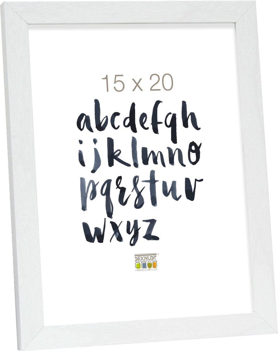 Deknudt frames fotolijst - wit - s44cf1 - voor foto: 15x20 cm